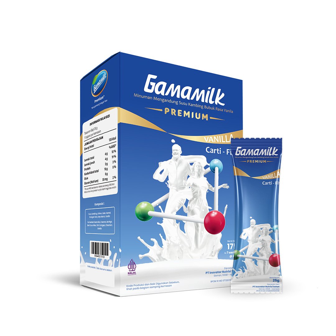 Kemasan Gamamilk Premium sachet